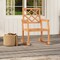 Solid Teak Wood Outdoor Rocking Chair – Oversized Porch Rocker with Ergonomic Design